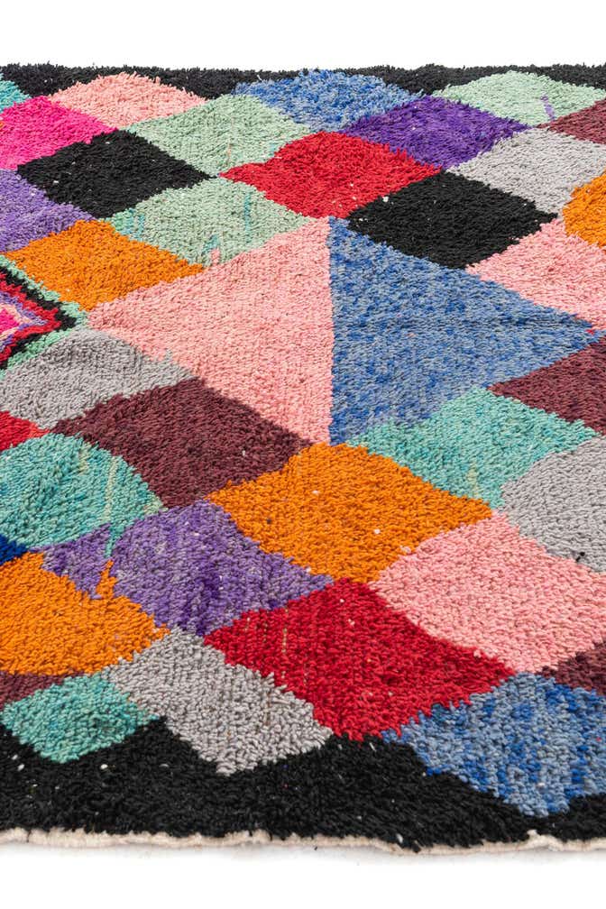 6' 6 x 9' 7 Hand Knotted Moroccan Wool Rug