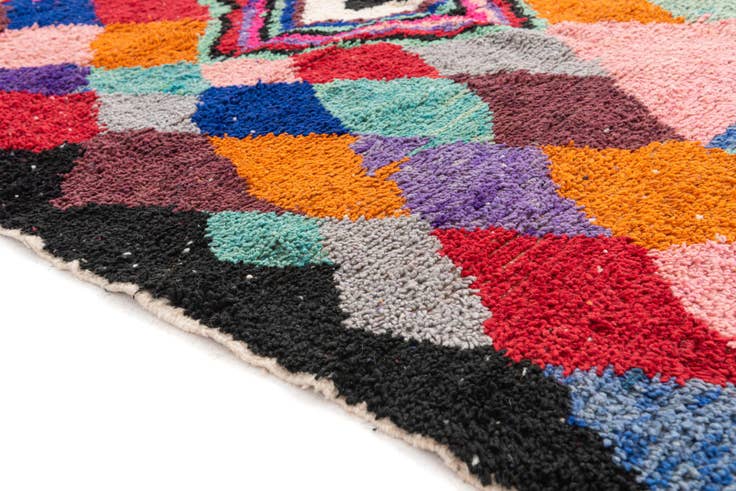 Detail image of 6' 6 x 9' 7 Hand Knotted Moroccan Wool Rug