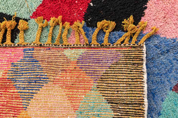 6' 6 x 9' 7 Hand Knotted Moroccan Wool Rug