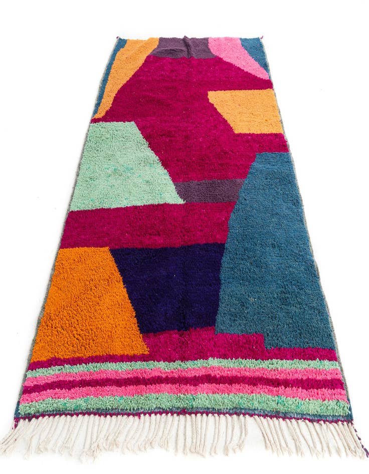 Detail image of 5' 5 x 8'  Hand Knotted Moroccan Wool Rug