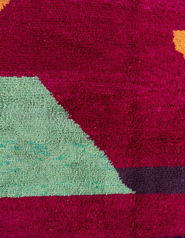Detail image of 5' 5 x 8'  Hand Knotted Moroccan Wool Rug