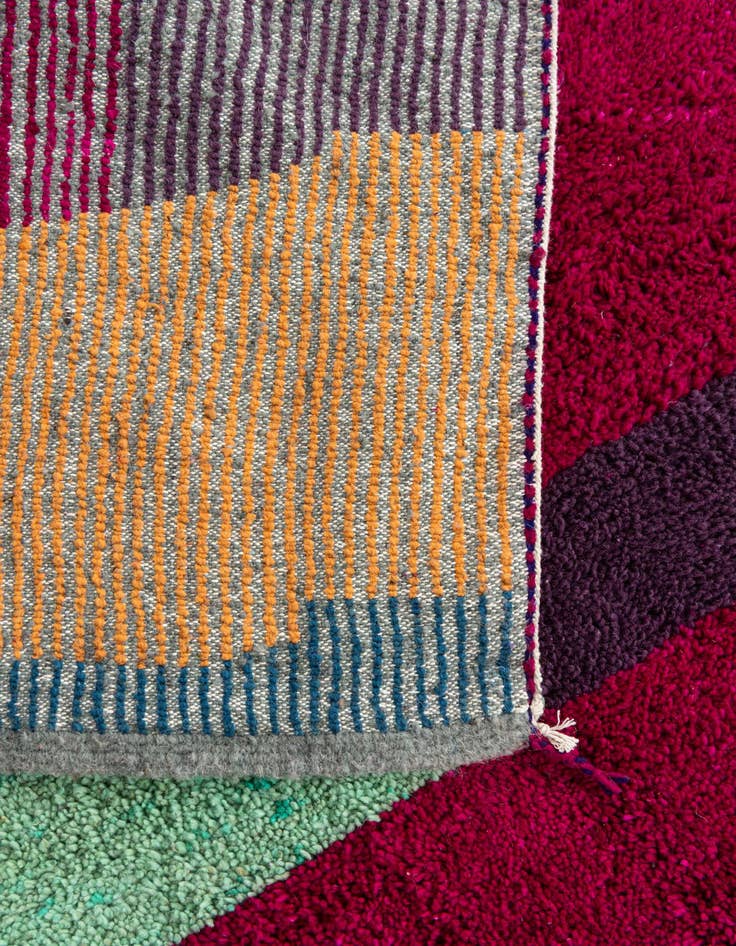 Detail image of 5' 5 x 8'  Hand Knotted Moroccan Wool Rug