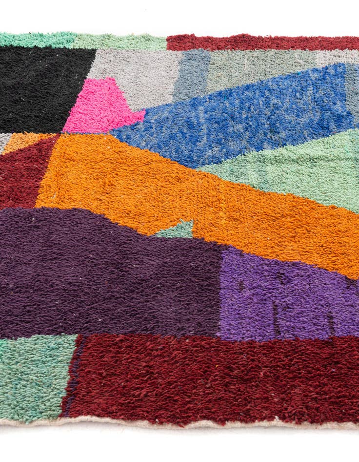 Detail image of 6' 6 x 9' 6  Hand Knotted Moroccan Wool Rug