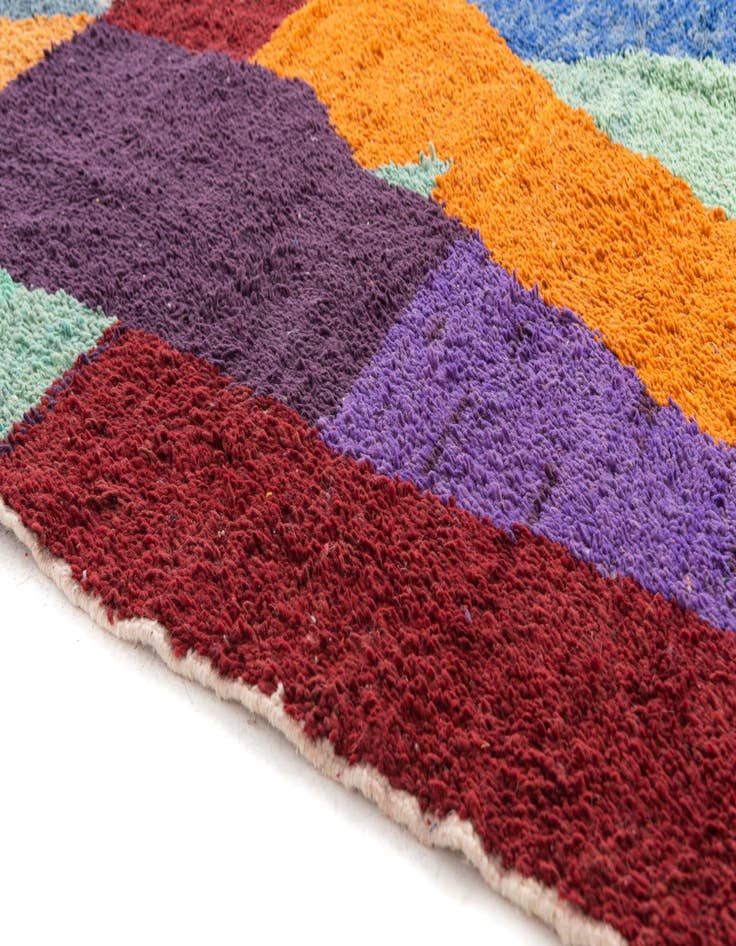 Detail image of 6' 6 x 9' 6  Hand Knotted Moroccan Wool Rug