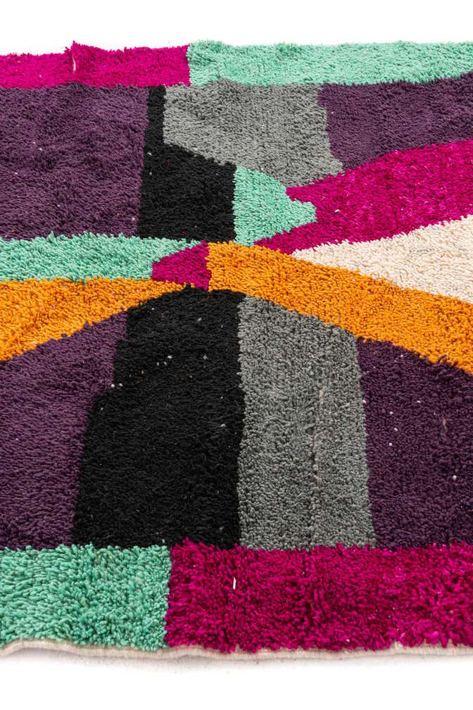 5' 3 x 7' 8 Hand Knotted Moroccan Wool Rug