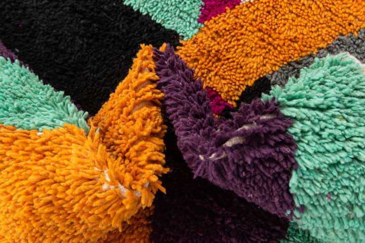 5' 3 x 7' 8 Hand Knotted Moroccan Wool Rug