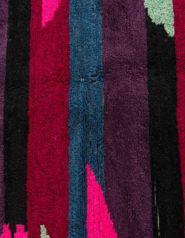 Detail image of 4' 9 x 8'  Hand Knotted Moroccan Wool Rug
