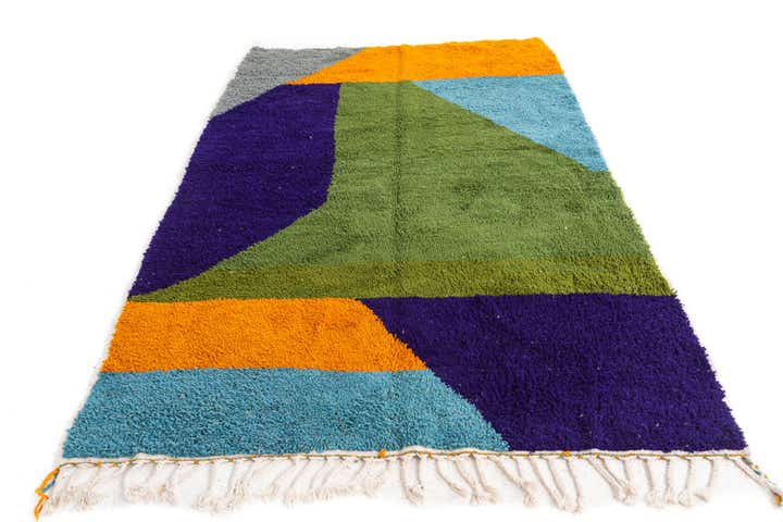 5' 4 x 7' 10 Hand Knotted Moroccan Wool Rug