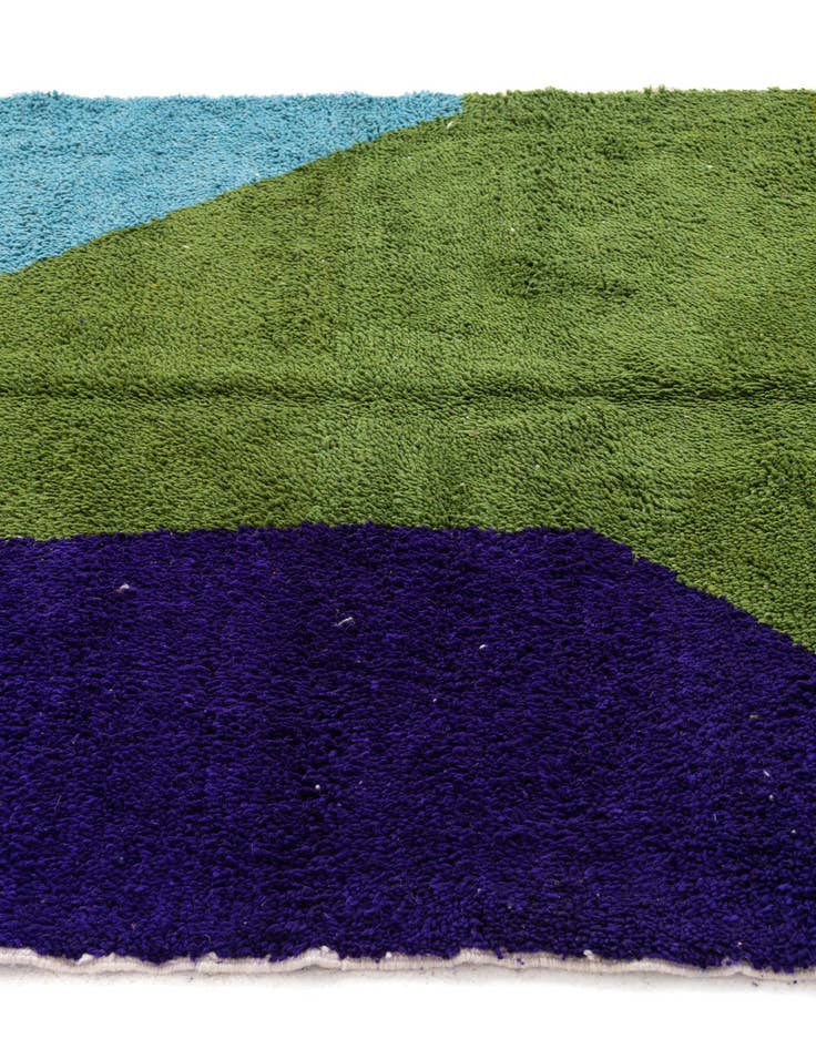 Detail image of 5' 4 x 7' 10 Hand Knotted Moroccan Wool Rug