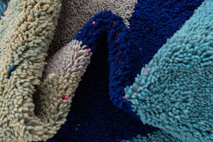 4' 10 x 8' Hand Knotted Moroccan Wool Rug