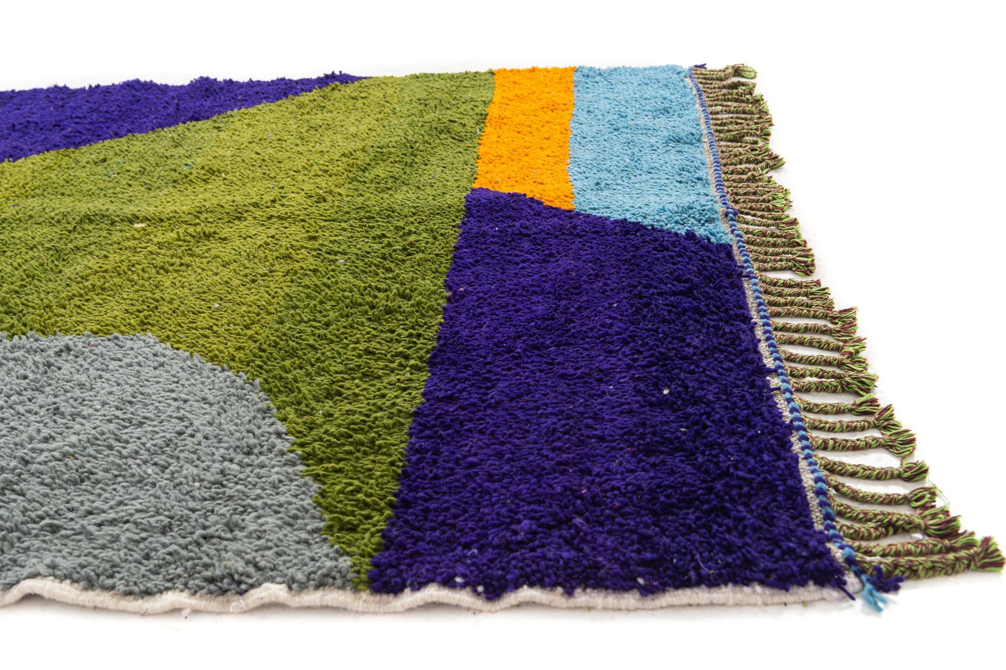 5' 2 x 7' 2 Hand Knotted Moroccan Wool Rug