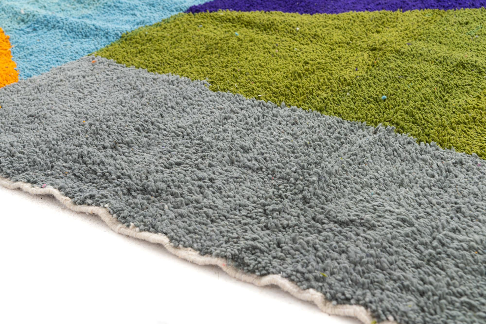 5' 2 x 7' 2 Hand Knotted Moroccan Wool Rug