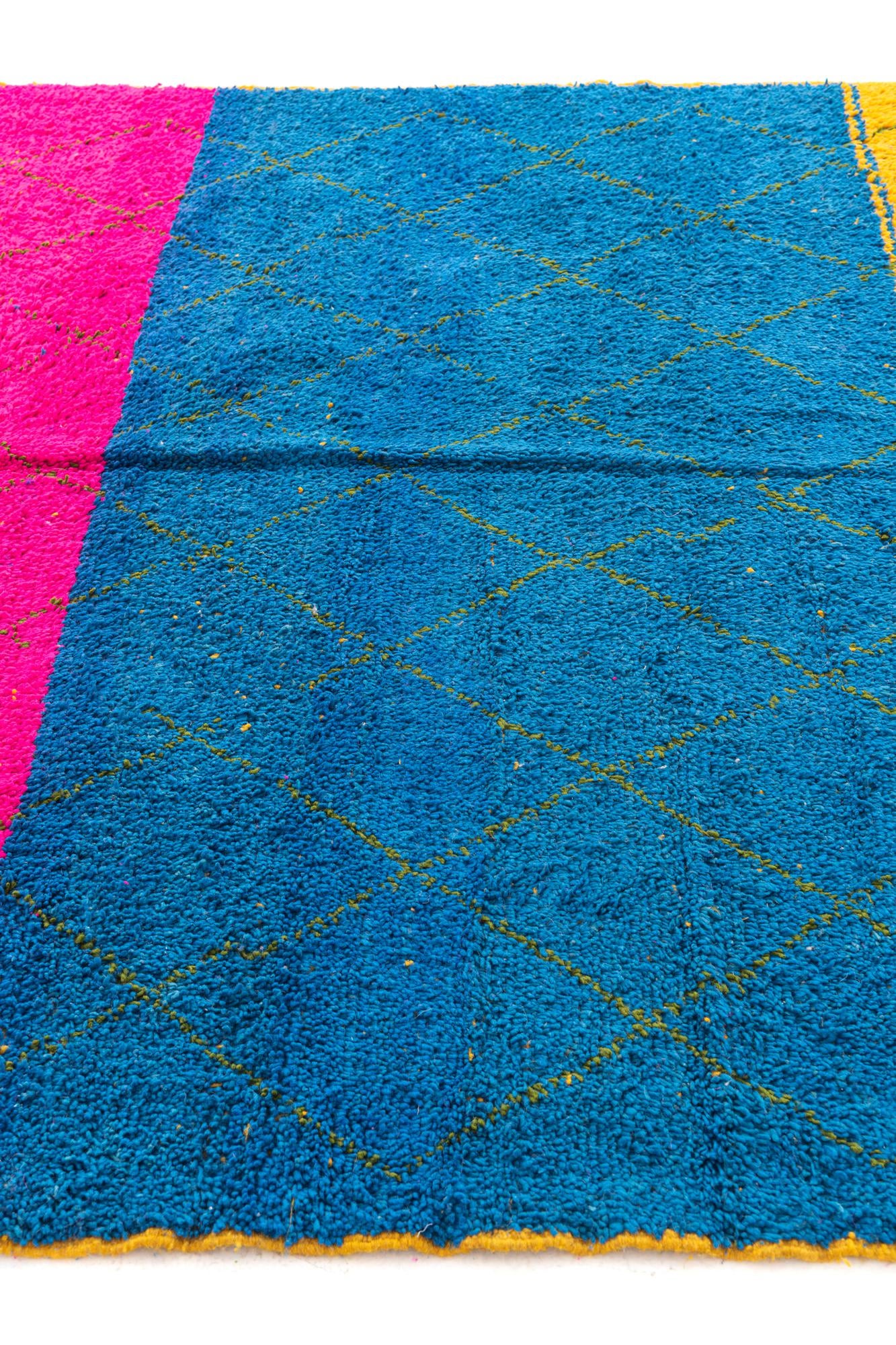 6' 10 x 9' 7 Hand Knotted Moroccan Wool Rug