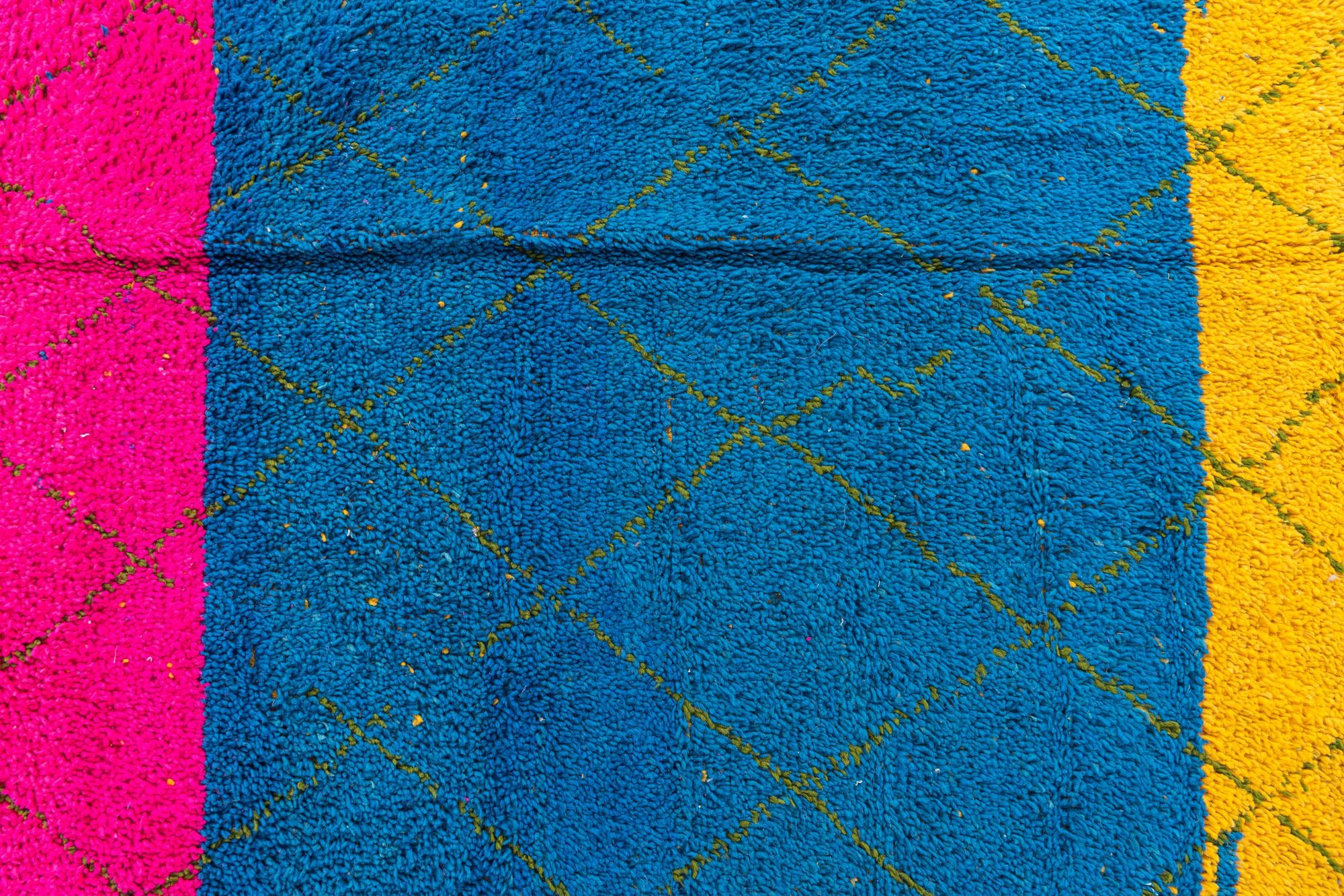 6' 10 x 9' 7 Hand Knotted Moroccan Wool Rug