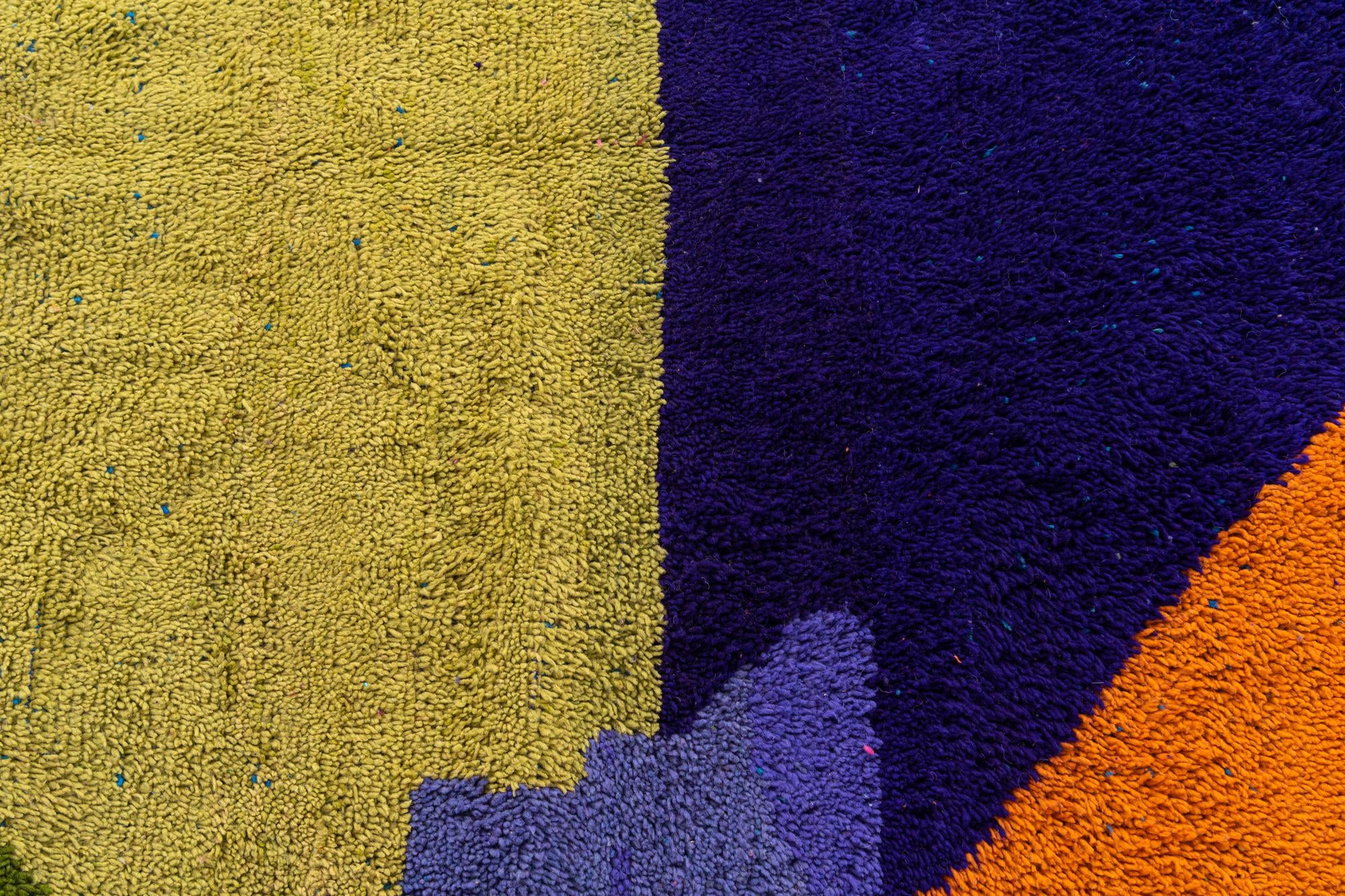 6' 10 x 9' 10 Hand Knotted Moroccan Wool Rug