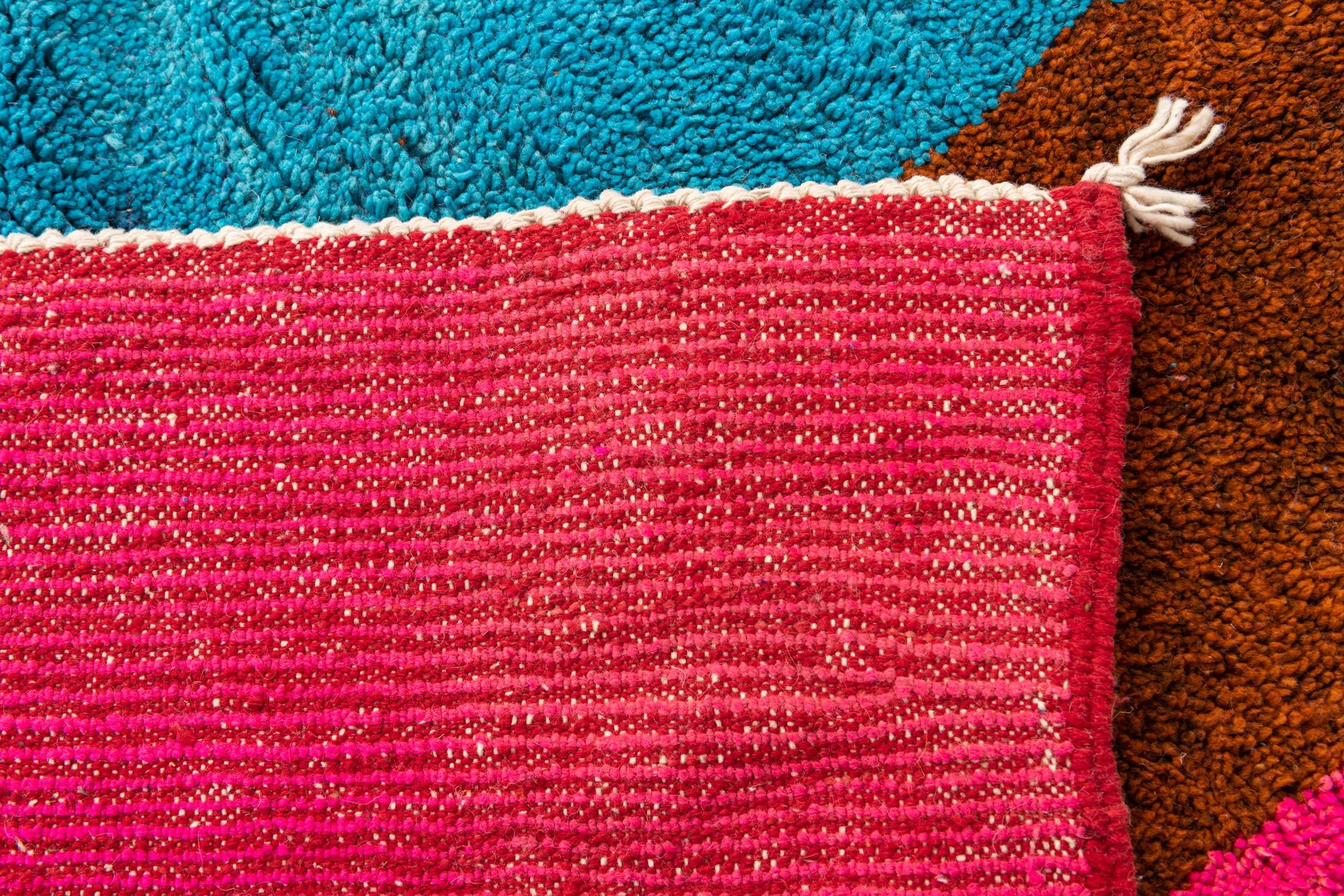 5' 2 x 7' 8 Hand Knotted Moroccan Wool Rug