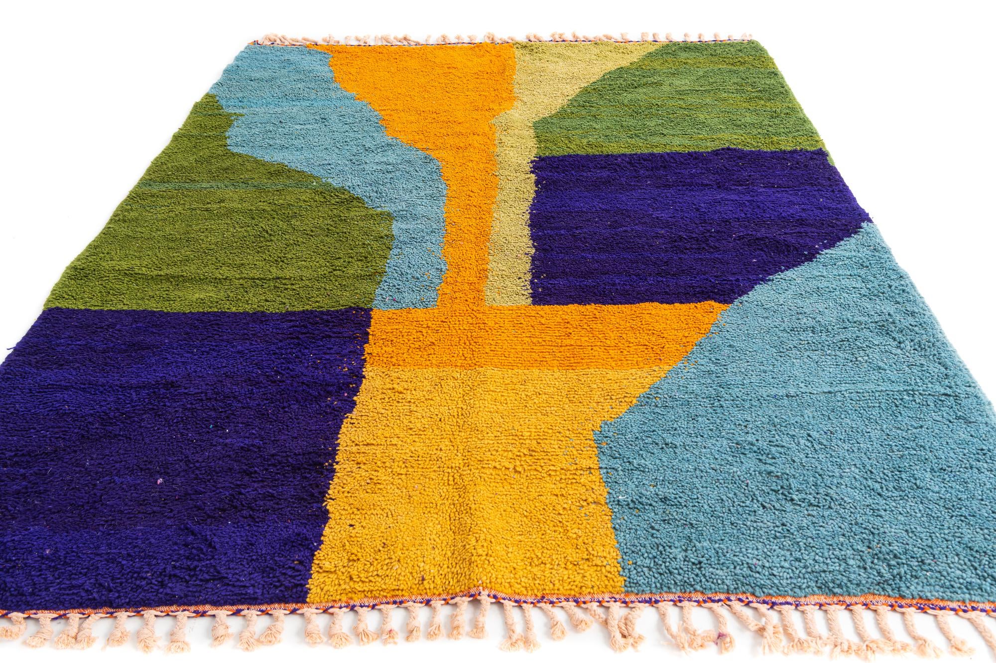 7' 5 x 9' 10 Hand Knotted Moroccan Wool Rug