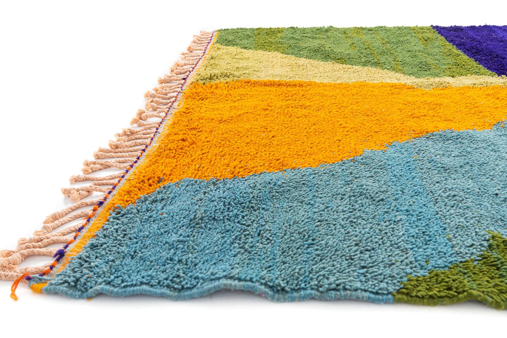 7' 5 x 9' 10 Hand Knotted Moroccan Wool Rug
