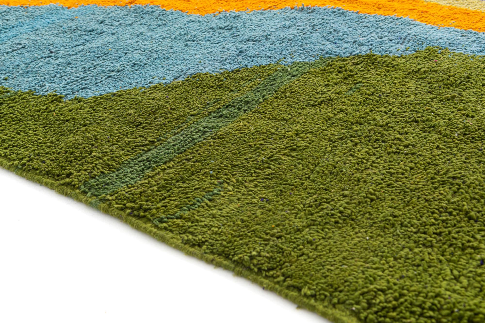 7' 5 x 9' 10 Hand Knotted Moroccan Wool Rug
