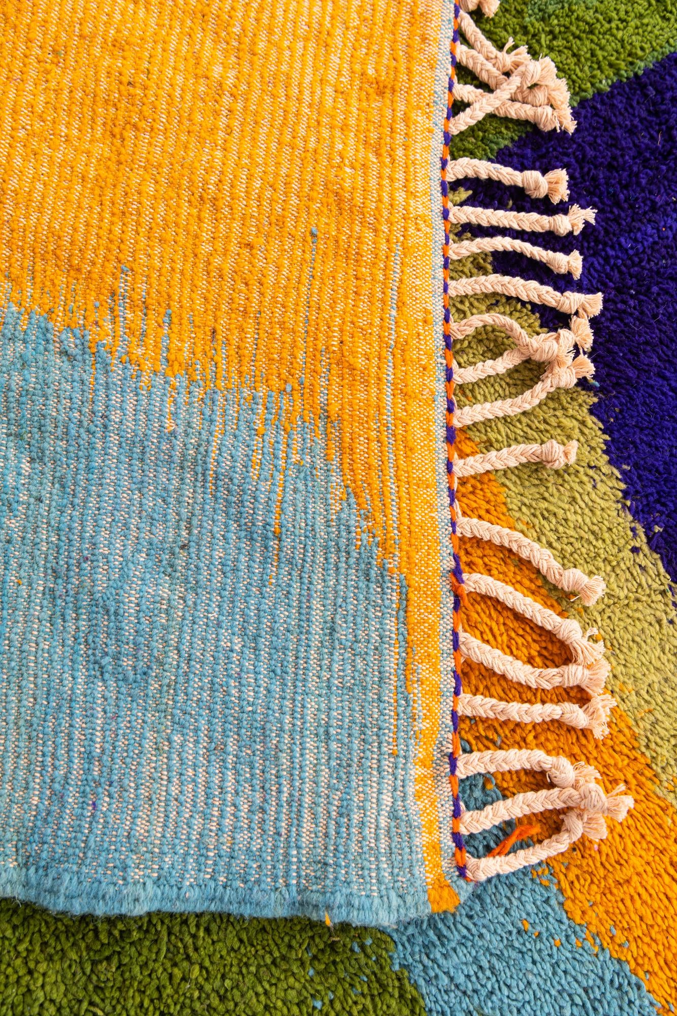 7' 5 x 9' 10 Hand Knotted Moroccan Wool Rug