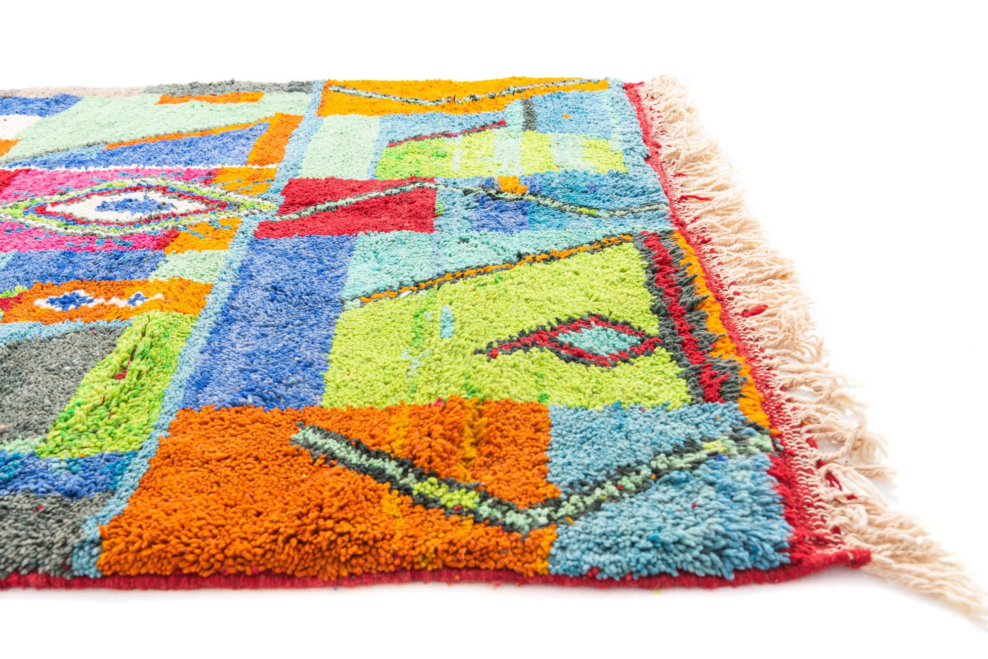 5' 2 x 8' 2 Hand Knotted Moroccan Wool Rug