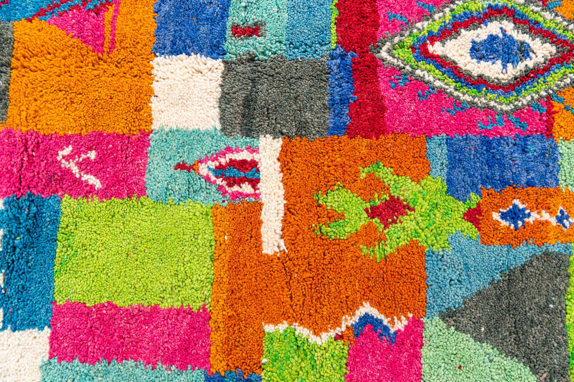 5' 2 x 8' 2 Hand Knotted Moroccan Wool Rug