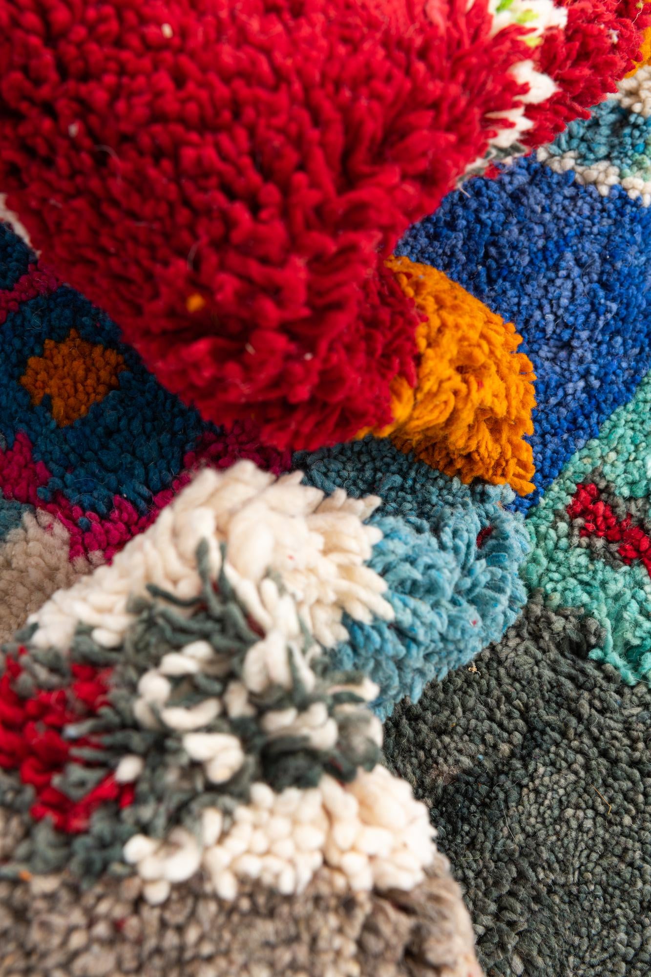 5' 2 x 8' 2 Hand Knotted Moroccan Wool Rug