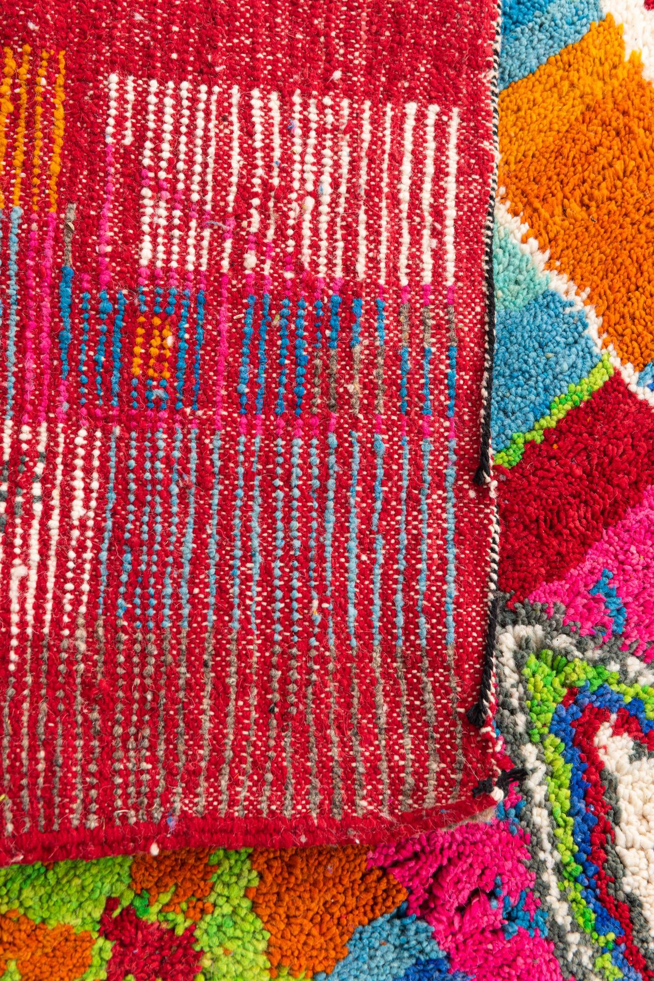 5' 2 x 8' 2 Hand Knotted Moroccan Wool Rug