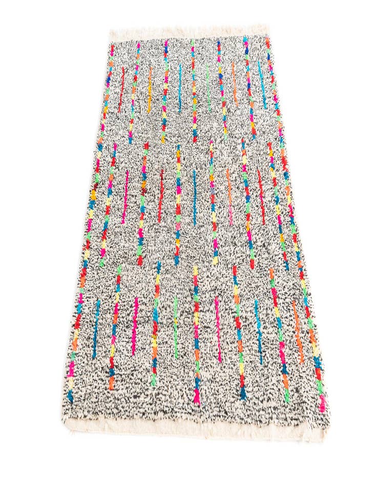 Detail image of 3' 4 x 4' 10  Hand Knotted Moroccan Wool Rug