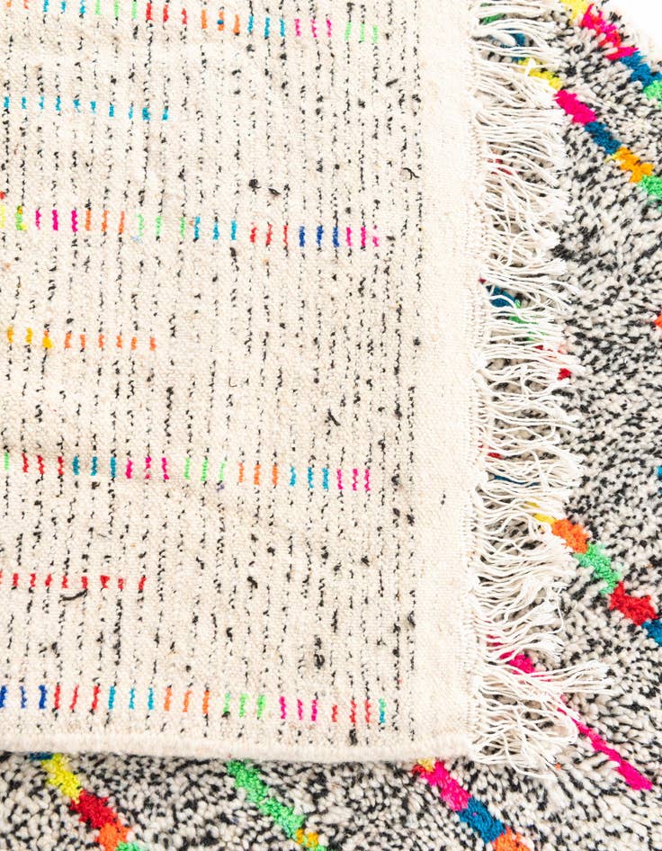 Detail image of 3' 4 x 4' 10  Hand Knotted Moroccan Wool Rug