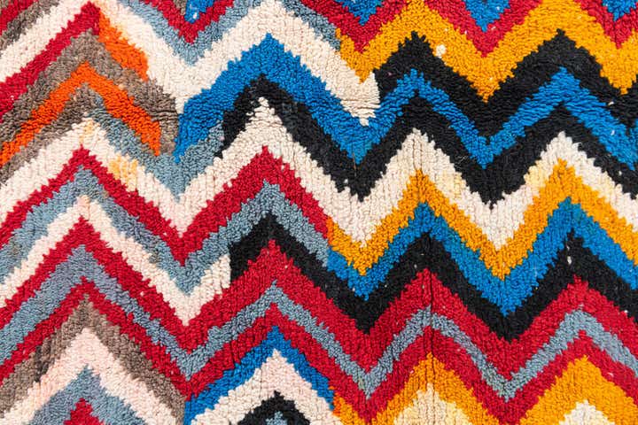 5' 5 x 7' 7 Hand Knotted Moroccan Wool Rug