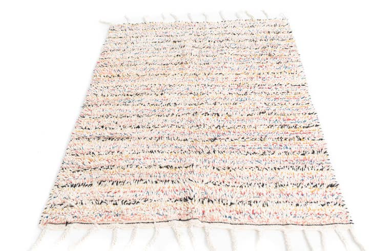 Detail image of 3' 10 x 5' 3 Hand Knotted Moroccan Wool Rug