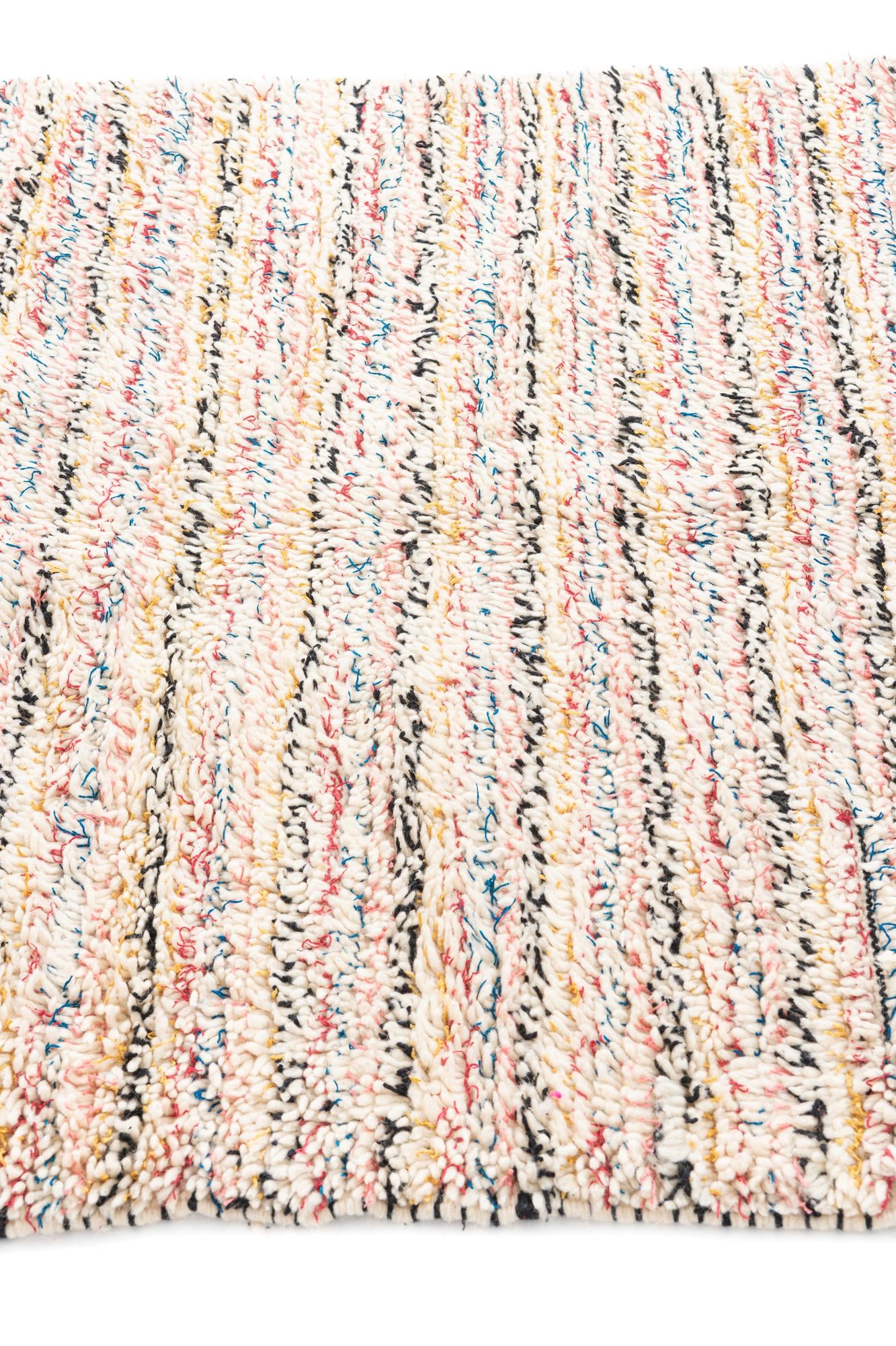 3' 10 x 5' 3 Hand Knotted Moroccan Wool Rug