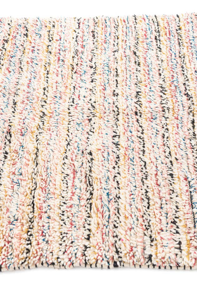 Detail image of 3' 10 x 5' 3 Hand Knotted Moroccan Wool Rug