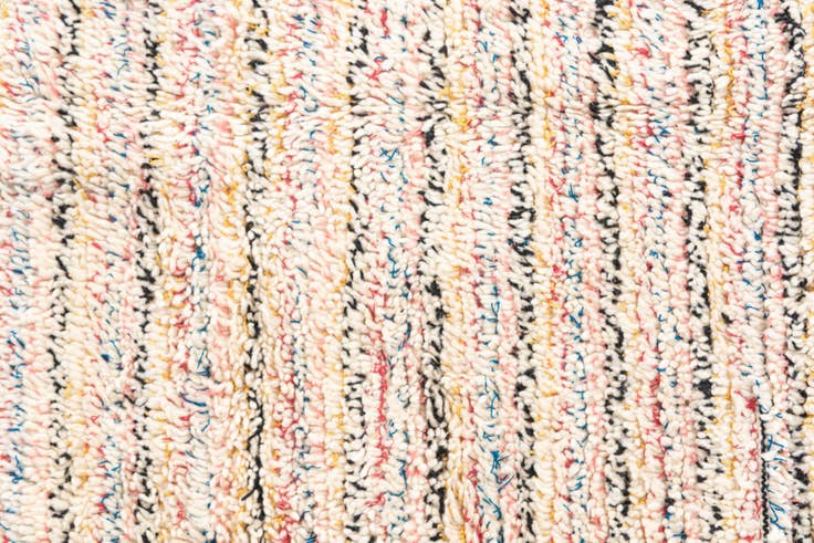 Detail image of 3' 10 x 5' 3 Hand Knotted Moroccan Wool Rug
