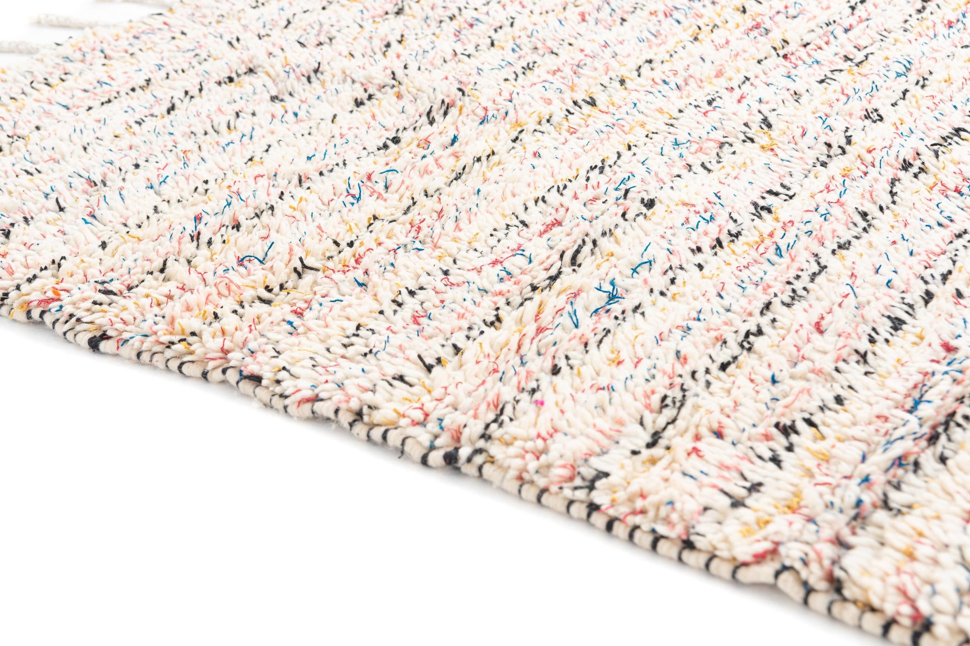 3' 10 x 5' 3 Hand Knotted Moroccan Wool Rug