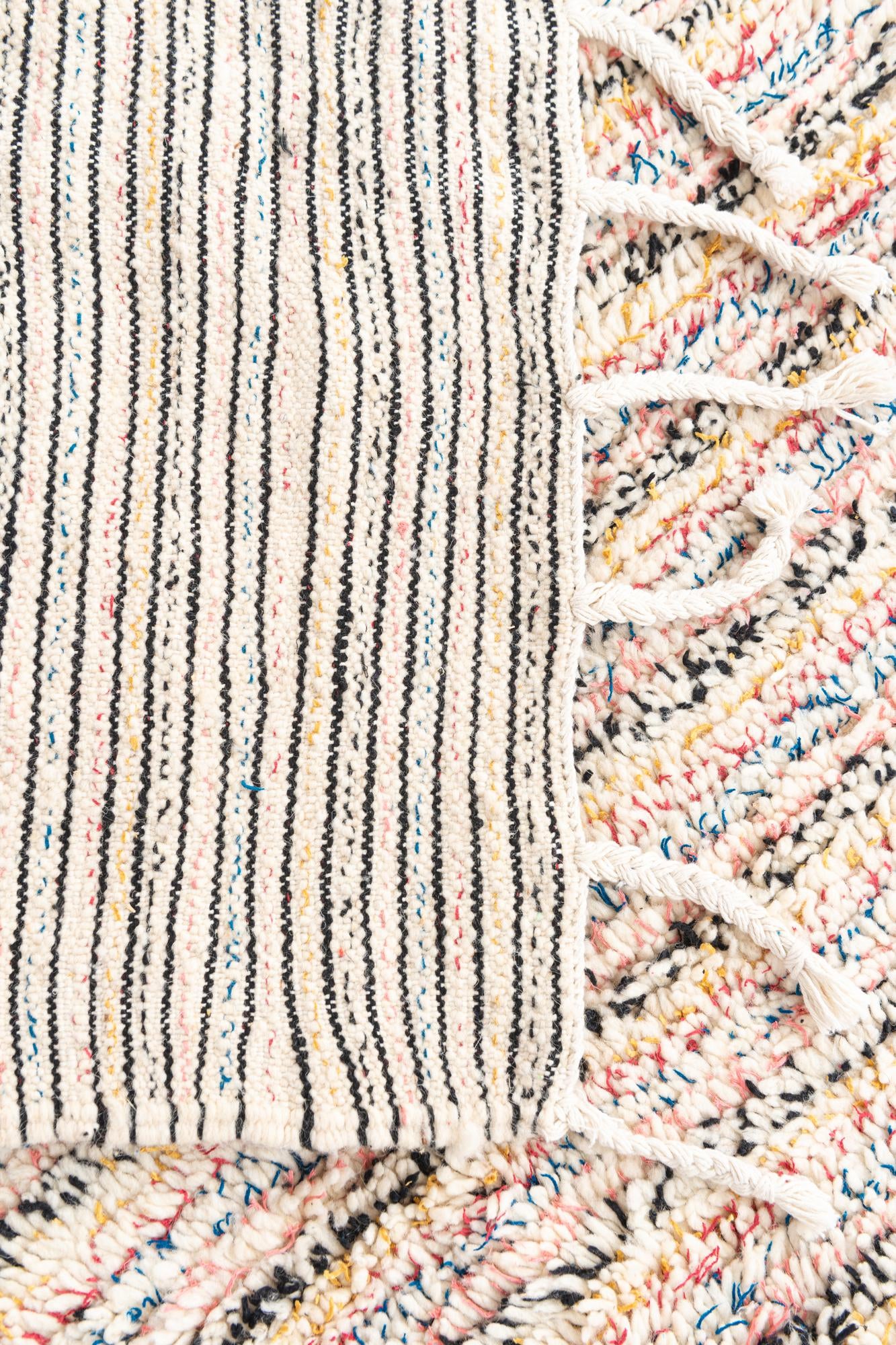 3' 10 x 5' 3 Hand Knotted Moroccan Wool Rug