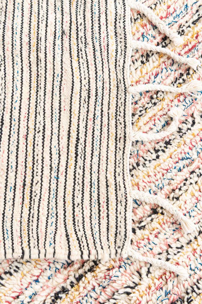 3' 10 x 5' 3 Hand Knotted Moroccan Wool Rug