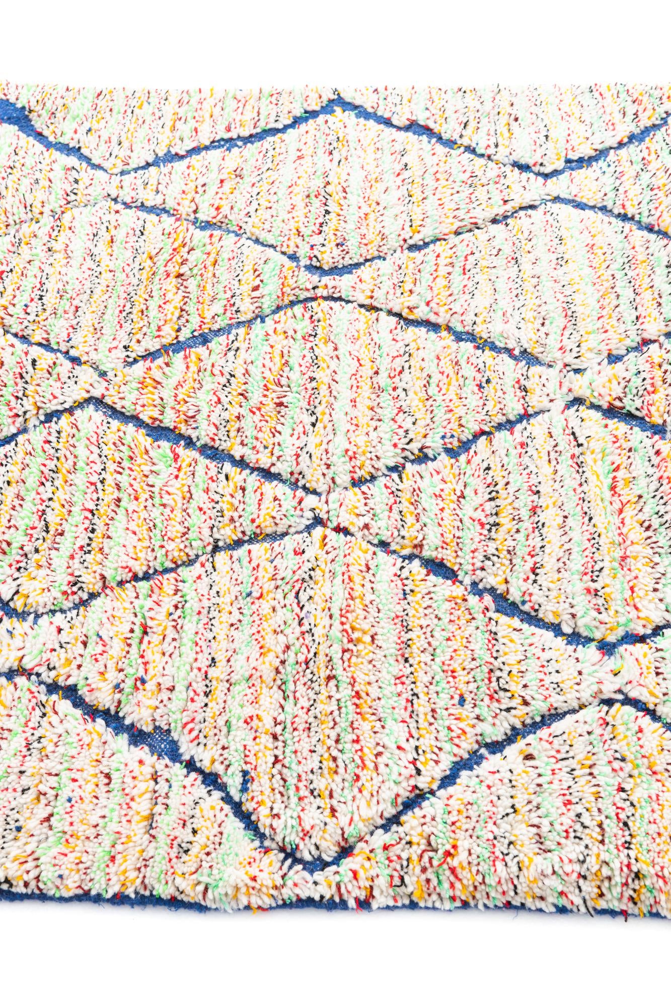 4' 9 x 8' 8 Hand Knotted Moroccan Wool Rug