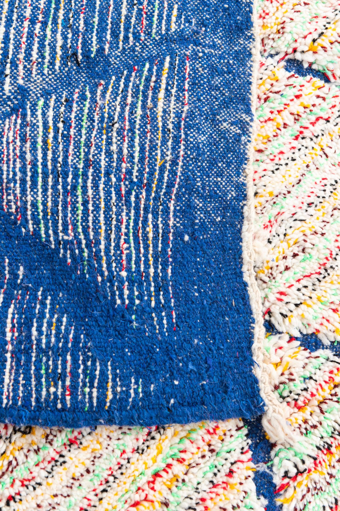 4' 9 x 8' 8 Hand Knotted Moroccan Wool Rug