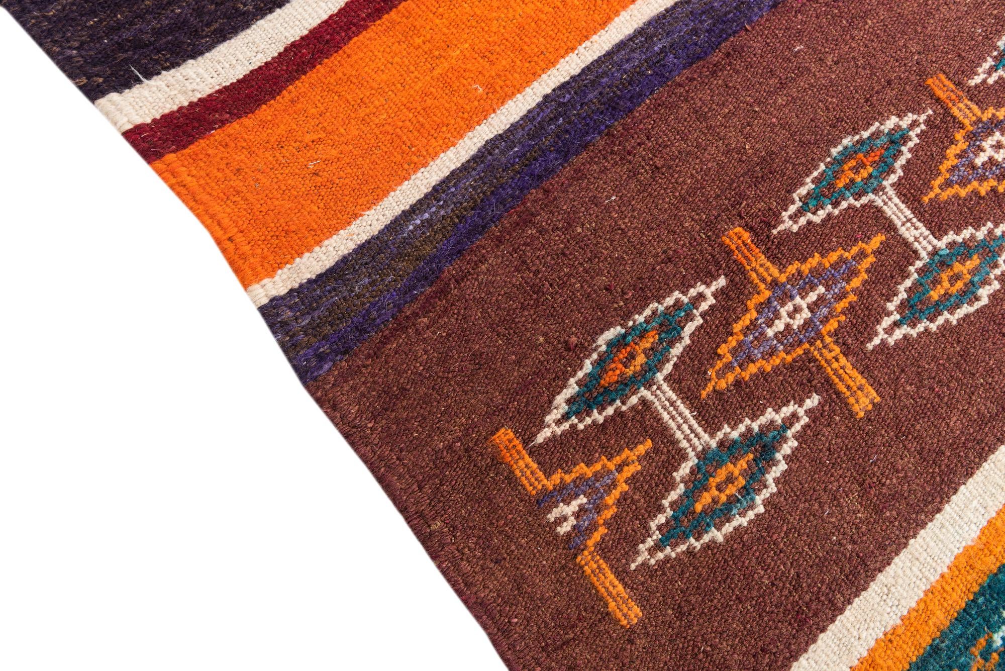 5' x 9' Hand Knotted Moroccan Wool Rug