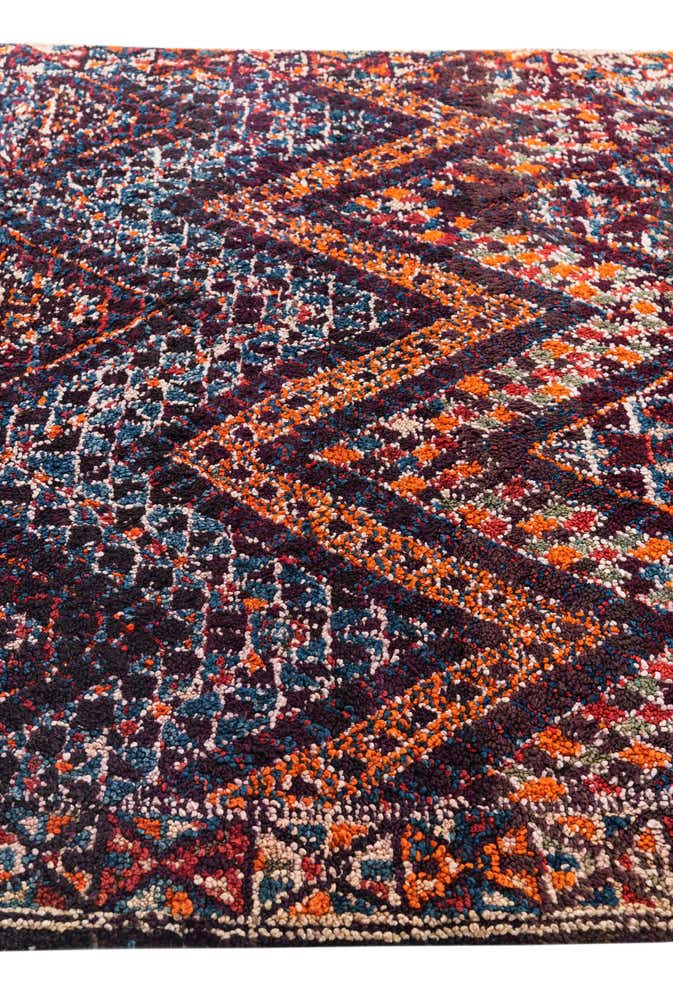 6' x 9' 1 Hand Knotted Moroccan Wool Rug