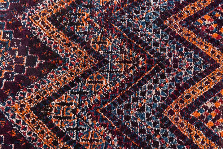 6' x 9' 1 Hand Knotted Moroccan Wool Rug