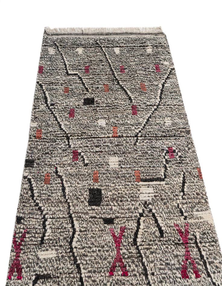 Detail image of 4' 2 x 6' 9  Hand Knotted Moroccan Wool Rug