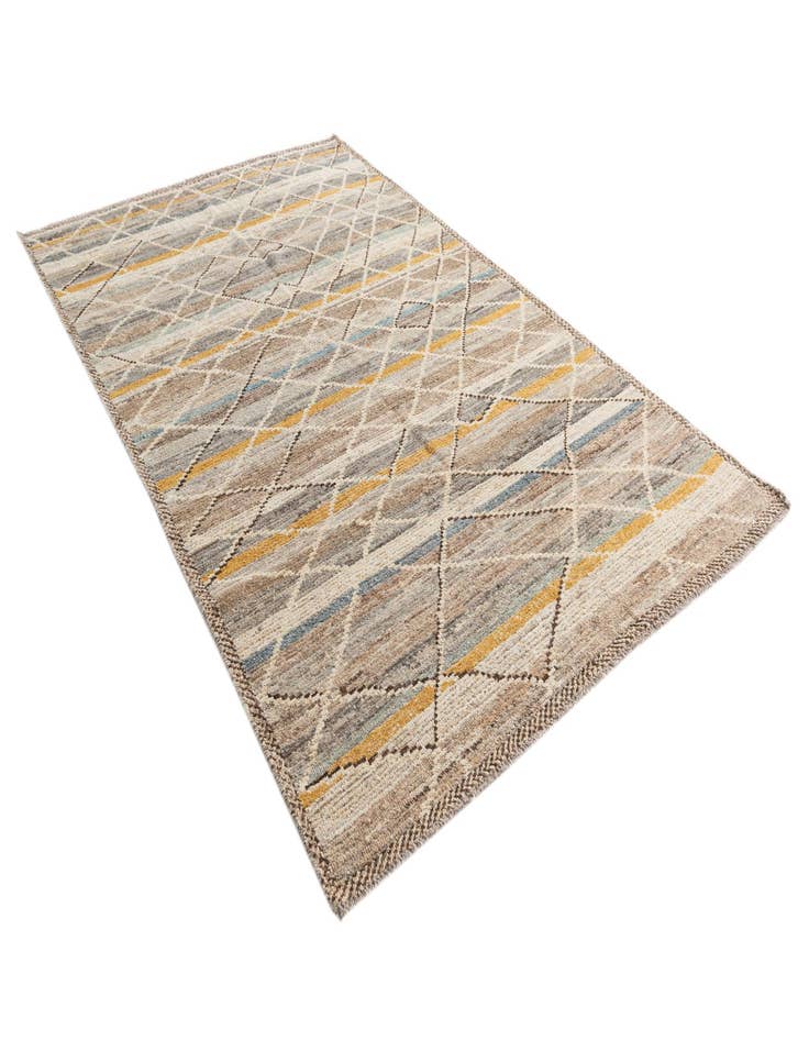 Detail image of 5' 9 x 9' 5  Hand Knotted Moroccan Wool Rug