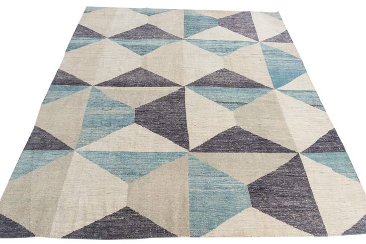 Detail image of 7' 9 x 10' 4 Hand Knotted Moroccan Wool Rug