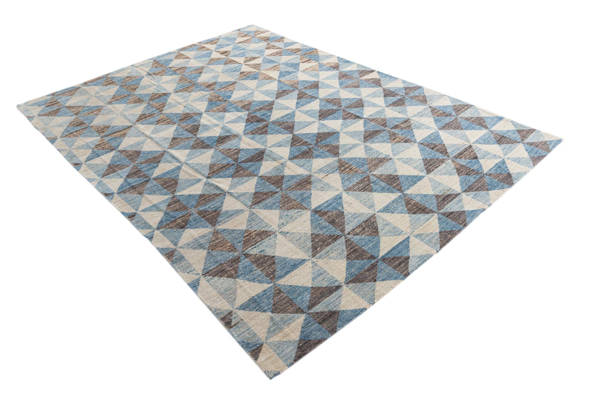 8' 9 x 11' 10 Hand Knotted Moroccan Wool Rug