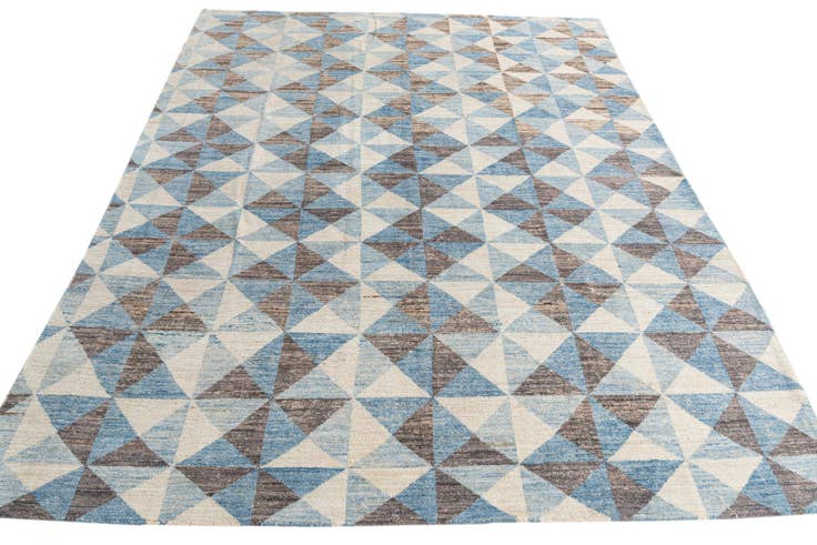 Detail image of 8' 9 x 11' 10 Hand Knotted Moroccan Wool Rug
