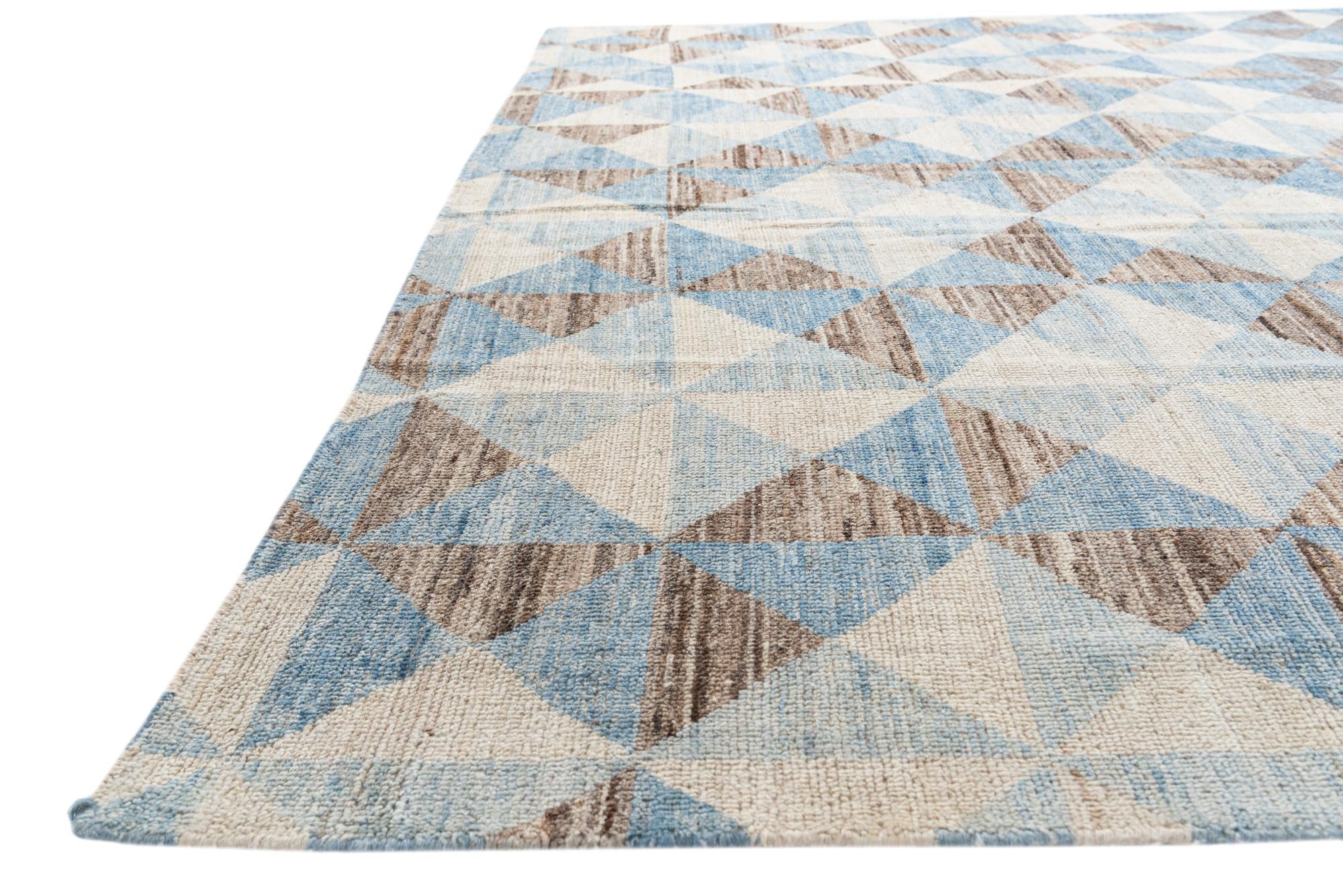 8' 9 x 11' 10 Hand Knotted Moroccan Wool Rug