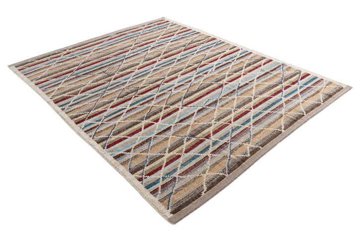 8' 6 x 10' 7 Hand Knotted Moroccan Wool Rug